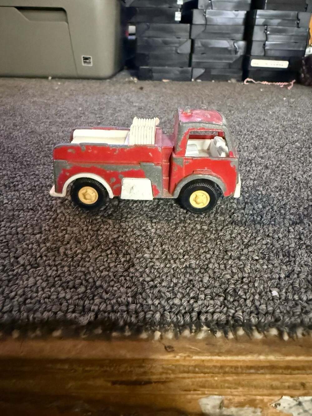 1976 Vintage Diecast TootsieToy Tiny Toughs Road Kings 2303 Fire Truck Toy